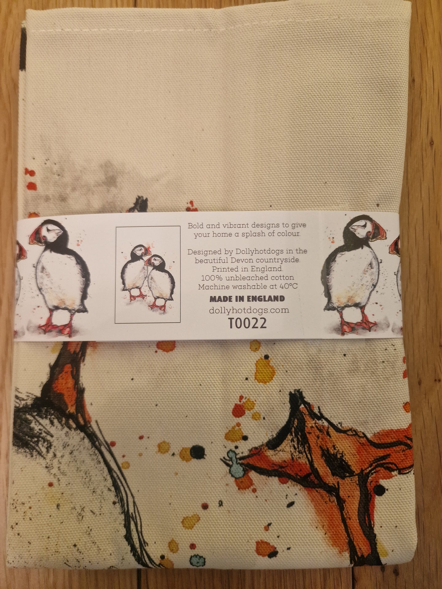 Puffin Tea Towel