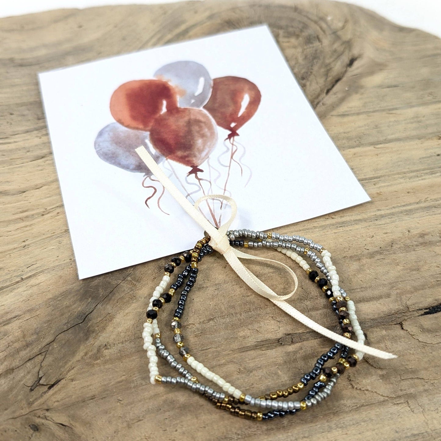 Copper Balloon Bracelet Card