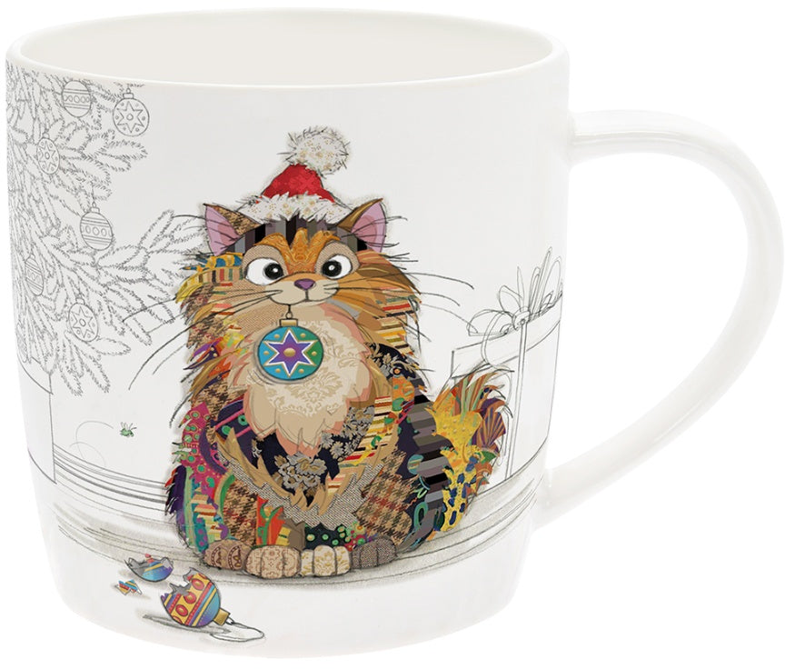 Bug Art Cat Baubles Mug with presentation box.