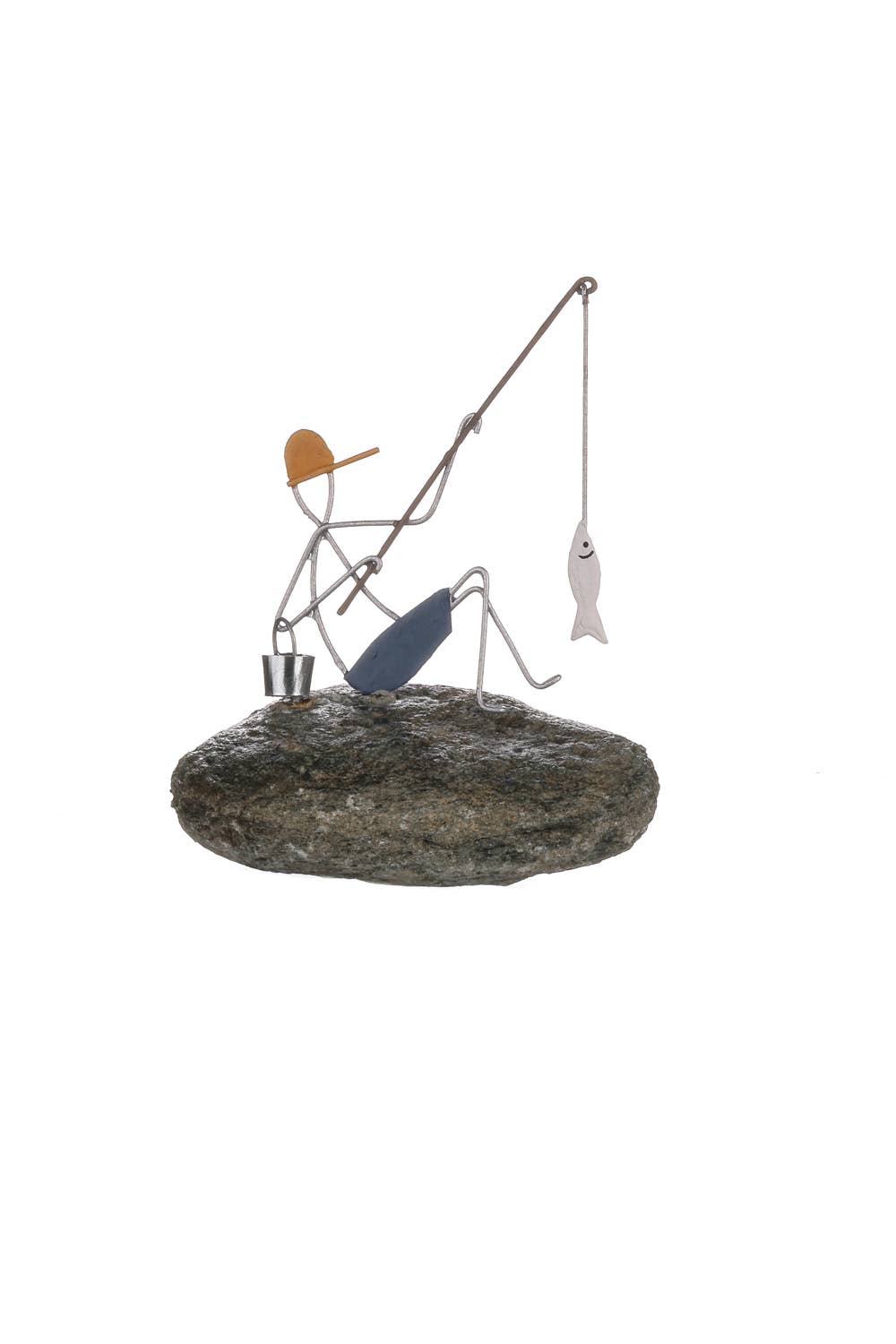 Fishing On Pebble Scene