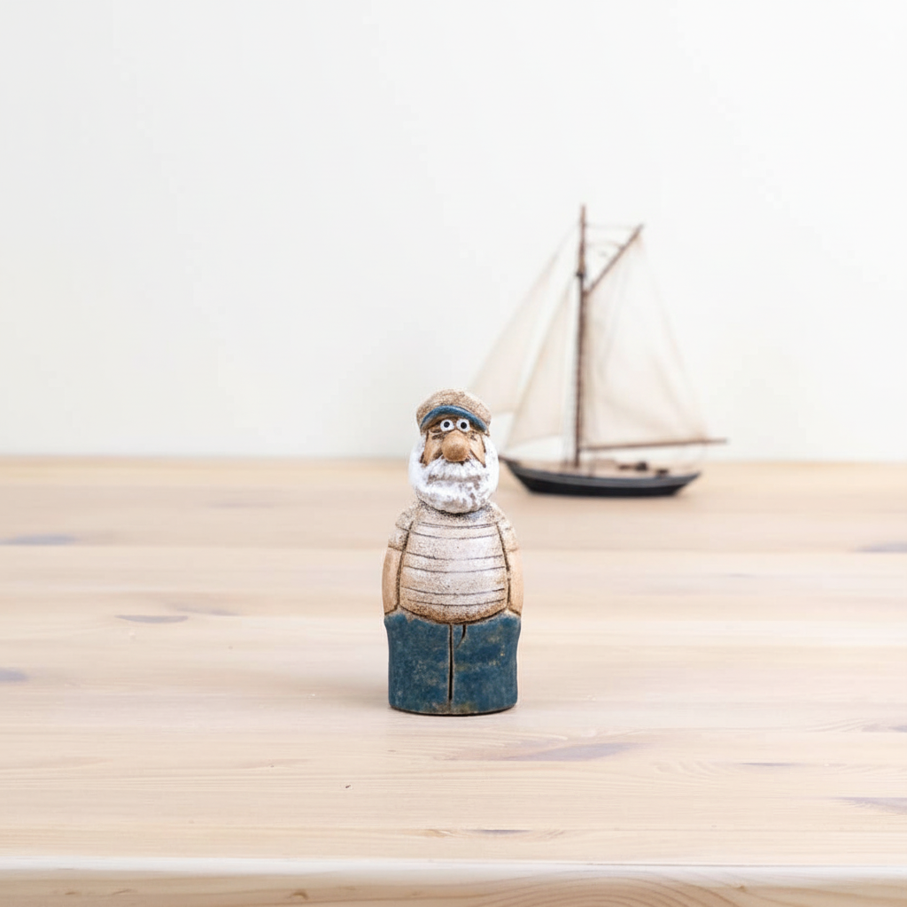 Speckled Blue Sailor Ornament 12.8cm