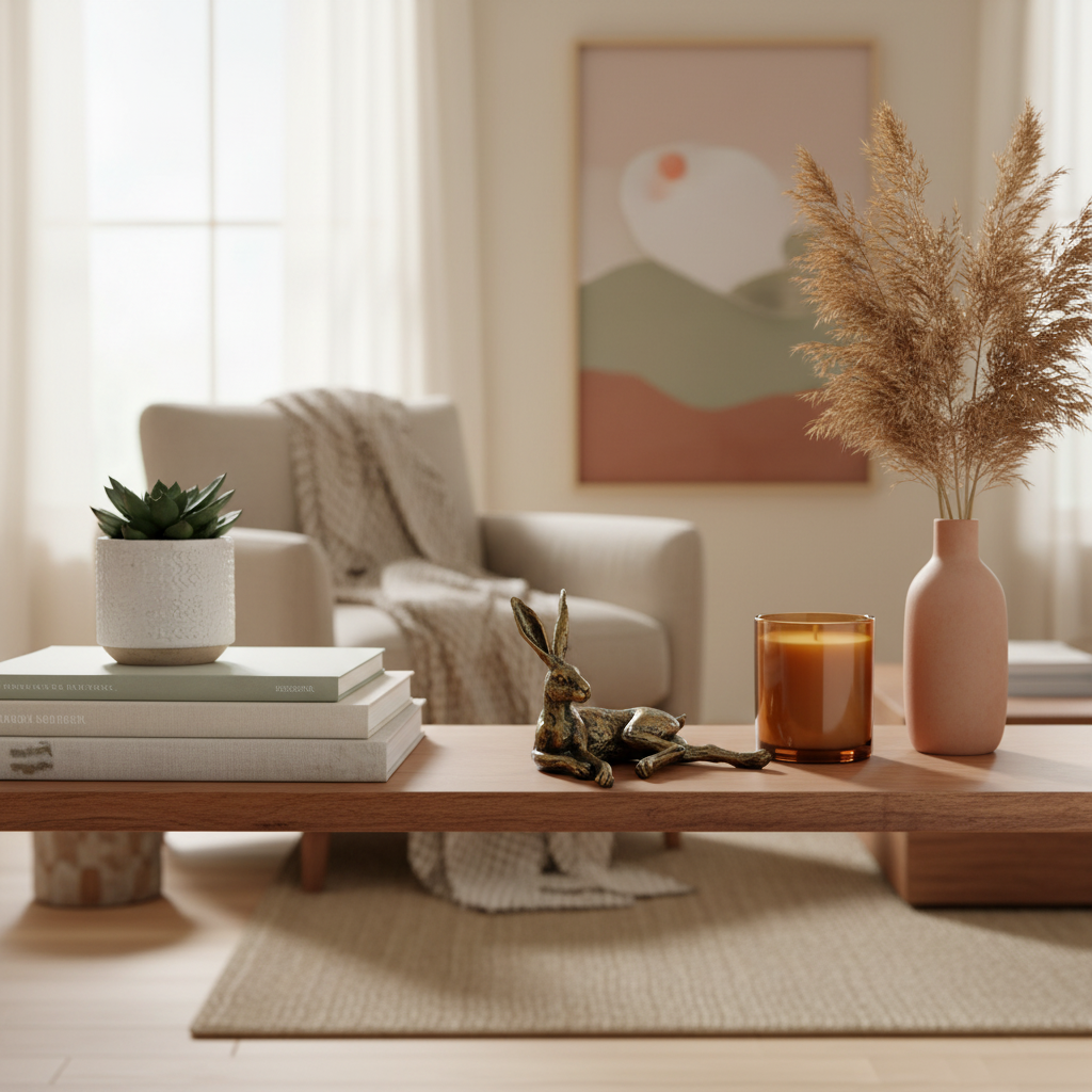 Lounging Hare Sculpture - Charming Home Decor Piece. H12cm