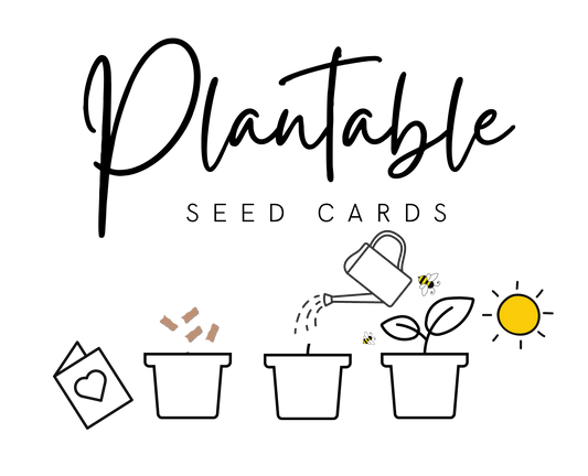 Plantable Greeting Card- Valentines- I Love You With All My