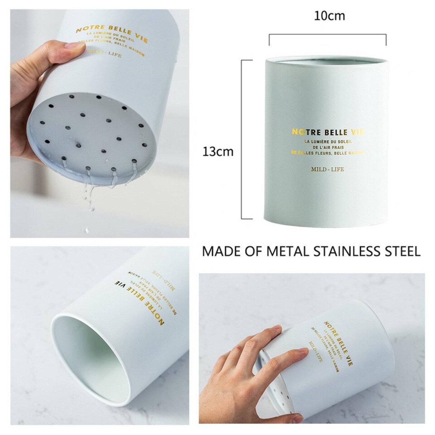 White Grey Marble Silicone Cooking Utensils Set