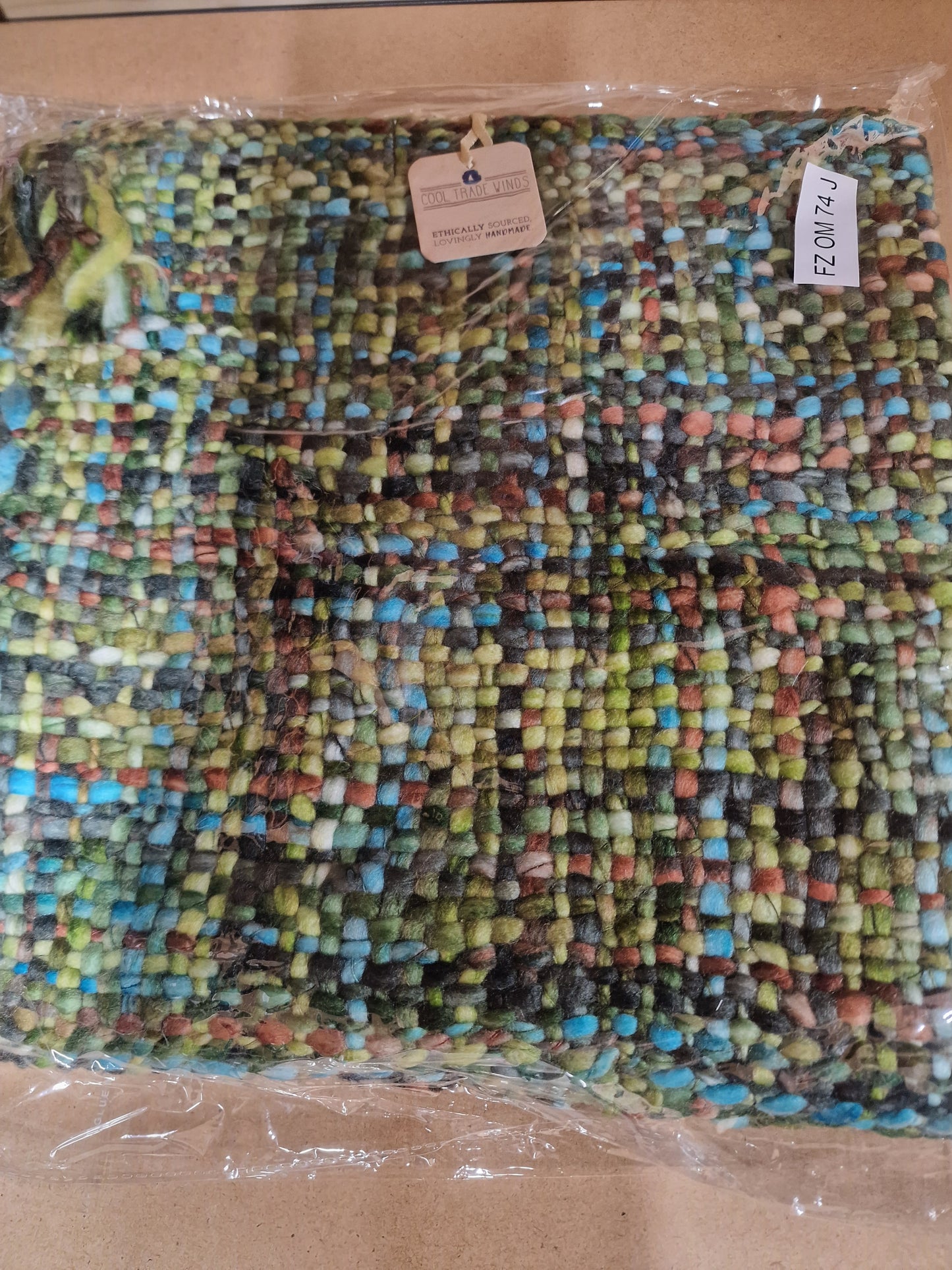 Chunky Tweed Scarf - Assorted colour choice- Hand-dyed and handwoven.