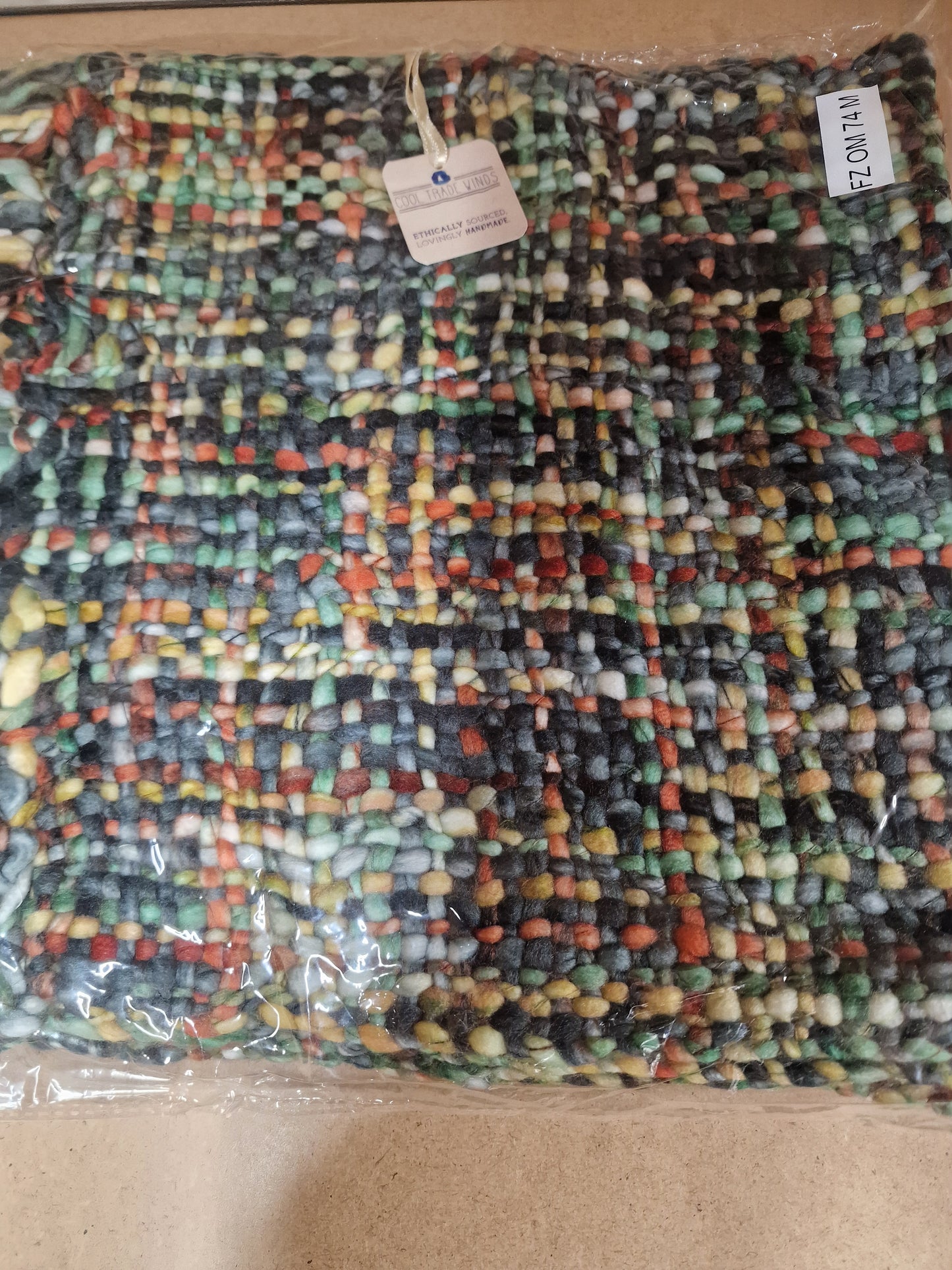 Chunky Tweed Scarf - Assorted colour choice- Hand-dyed and handwoven.