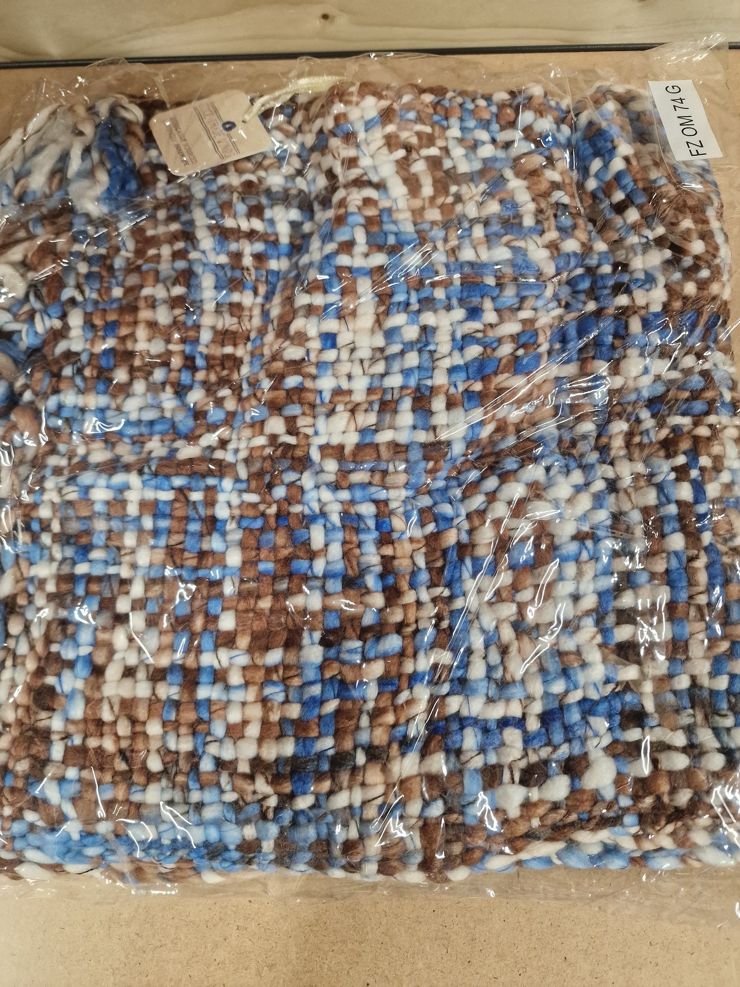 Chunky Tweed Scarf - Assorted colour choice- Hand-dyed and handwoven.