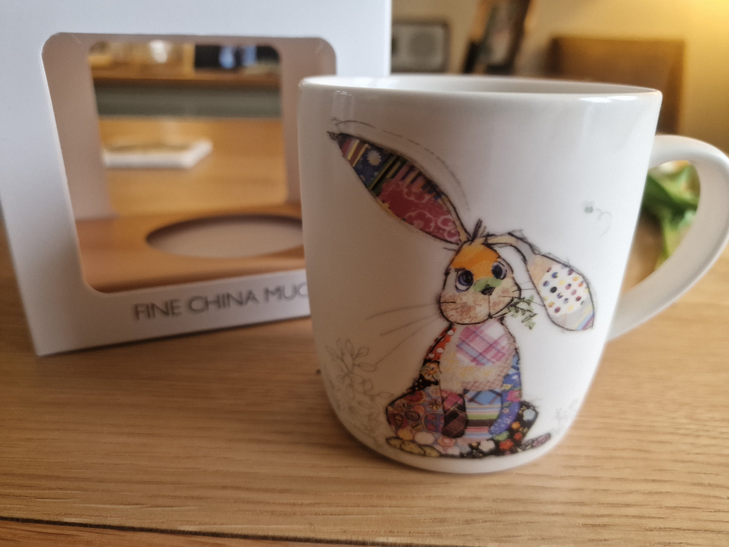 Bug Art Binky Bunny Mug with presentation box.
