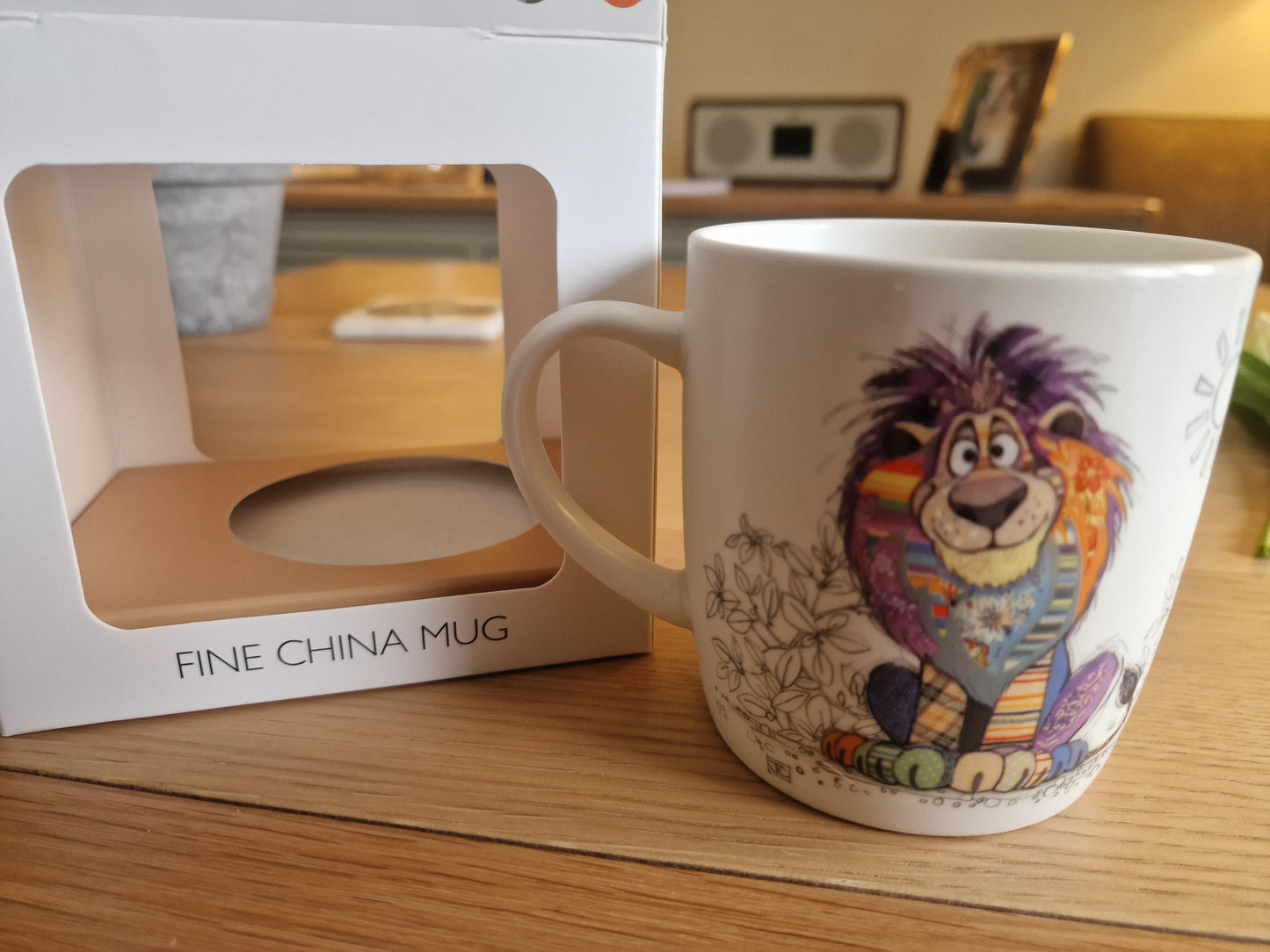 Bug Art Louis Lion Mug with presentation box