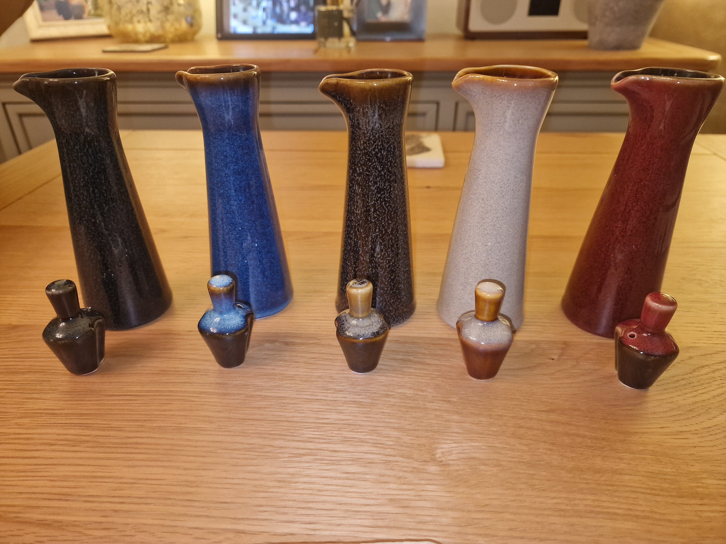 Japanese Kiln-Change Ceramic Condiment Bottle