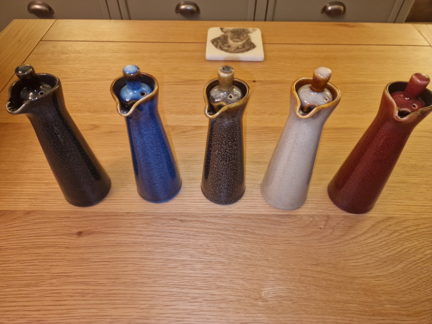 Japanese Kiln-Change Ceramic Condiment Bottle