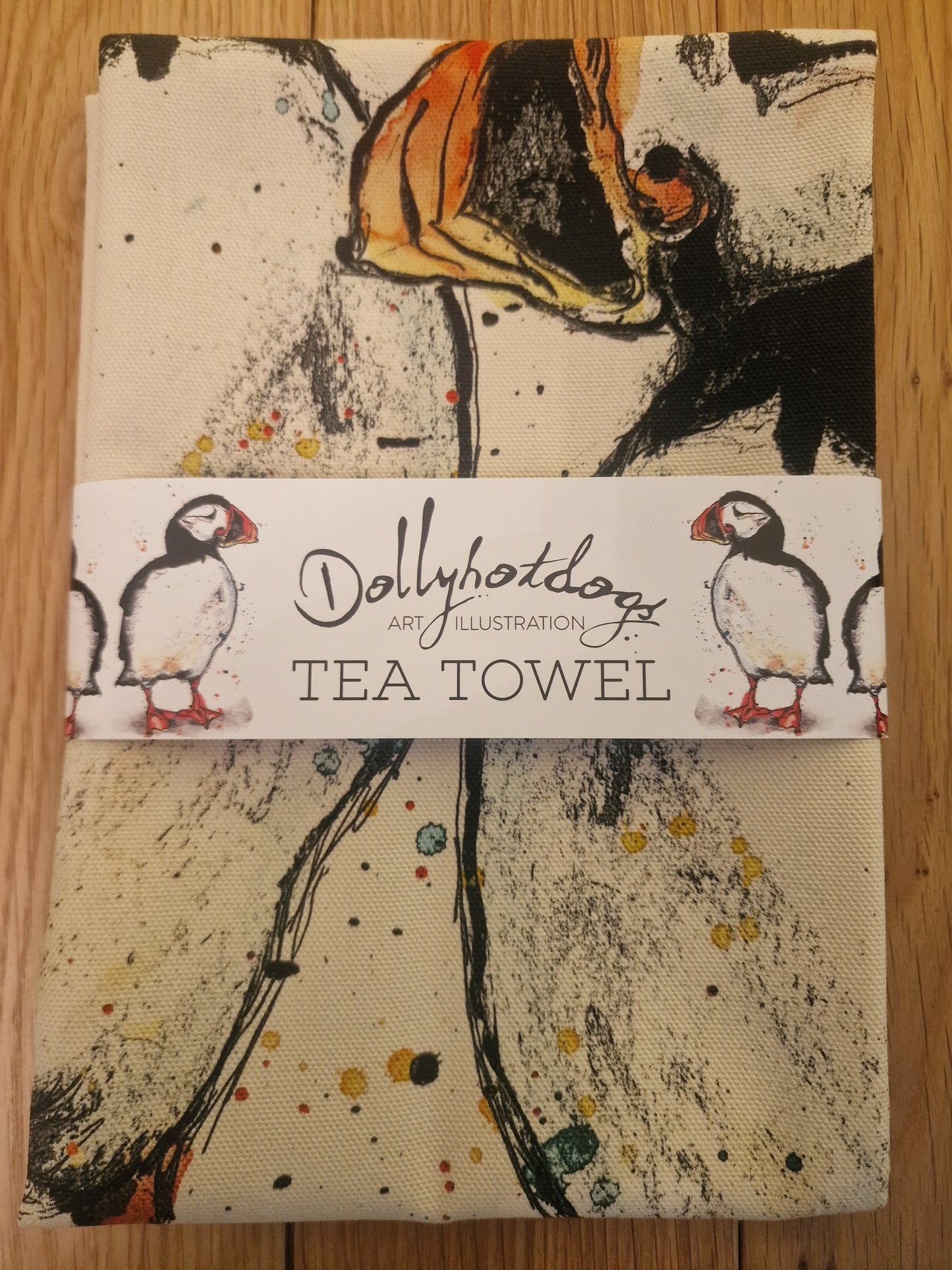 Puffin Tea Towel