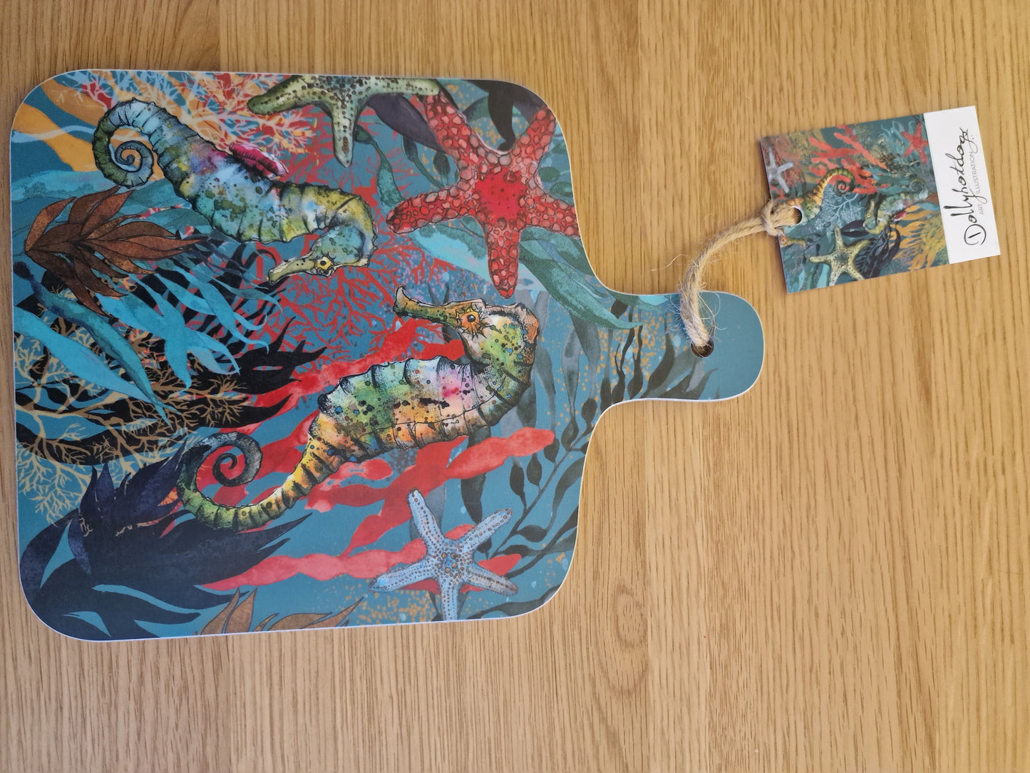 Seahorse & Starfish Chopping Board | Dolly Hot Dogs