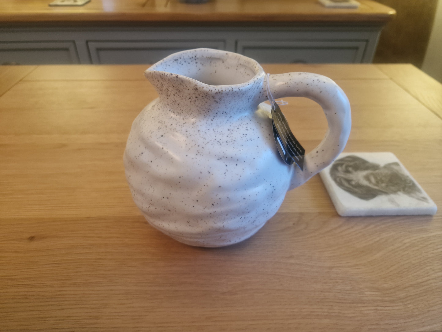Beba Ceramic Jug | Natural Tone | 18.5cm