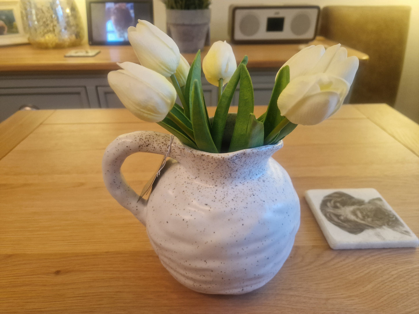 Beba Ceramic Jug | Natural Tone | 18.5cm