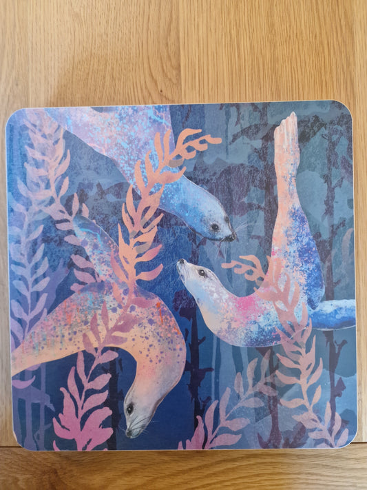 Sealion Placemats (Sold in Pairs) -handmade in the UK- Very High quality