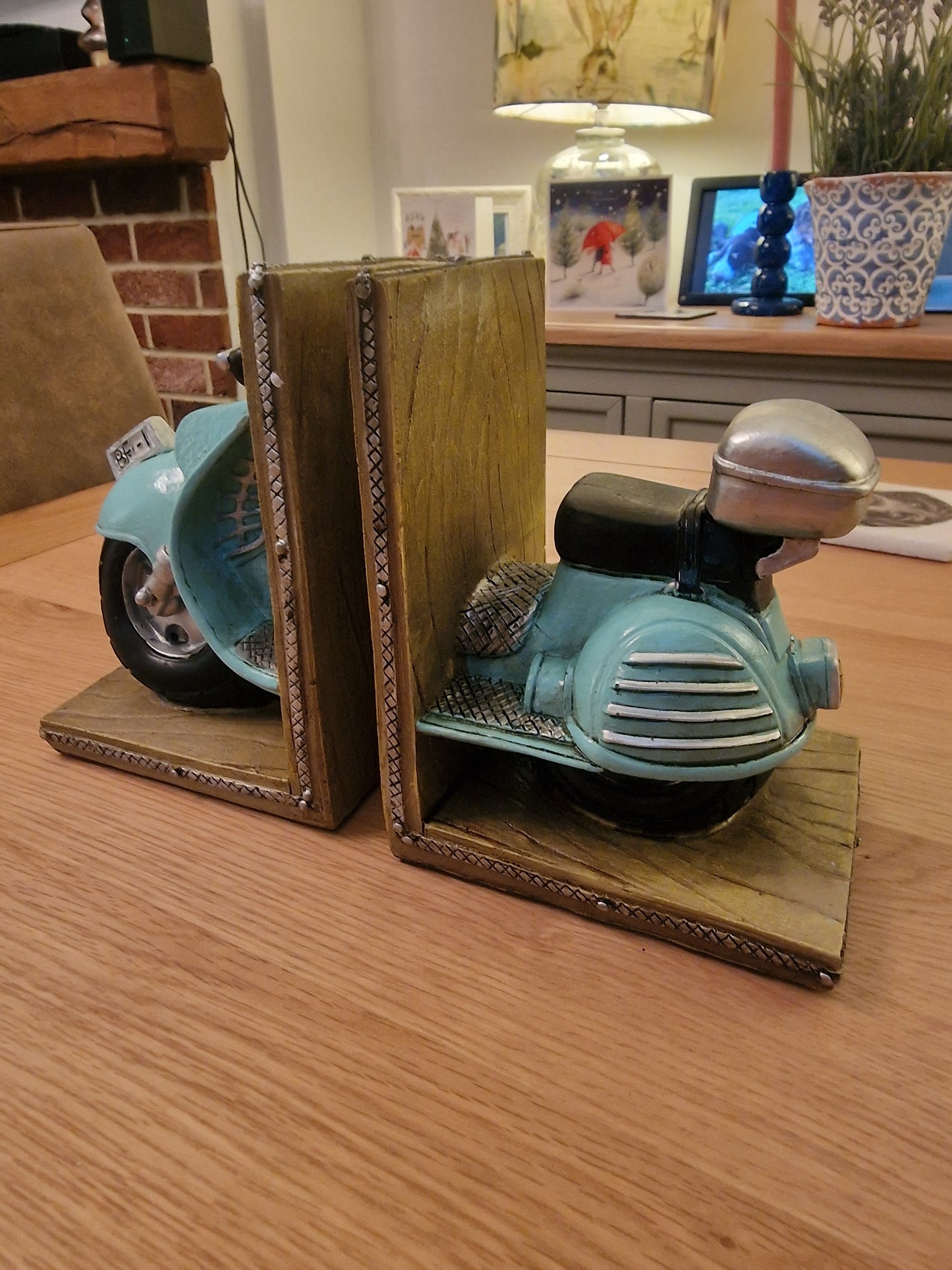 Vintage Scooter Bookends, This is just stunning!