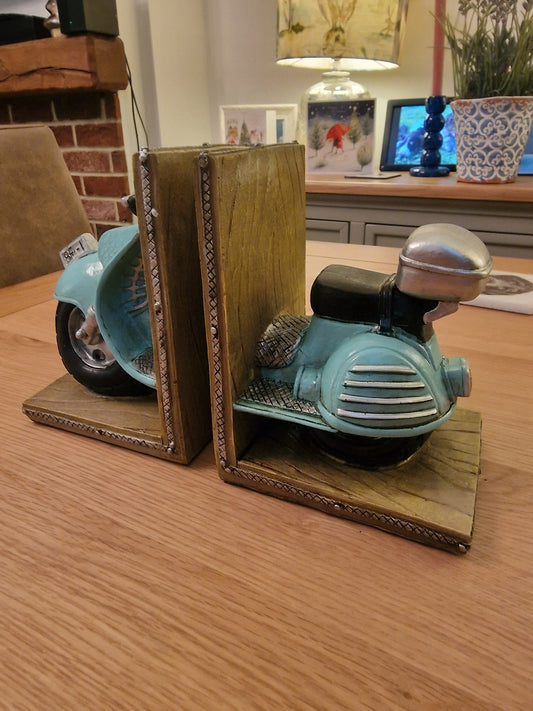 Vintage Scooter Bookends, This is just stunning!
