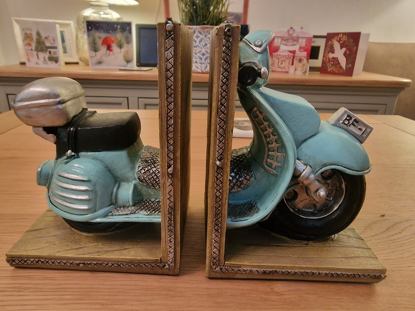 Vintage Scooter Bookends, This is just stunning!