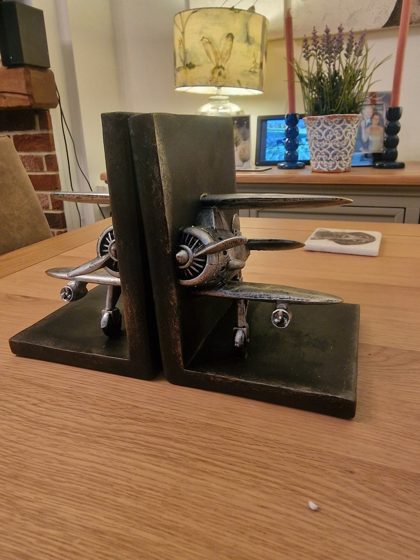 Biplane Bookends! 13cm x 14cm x 18cm