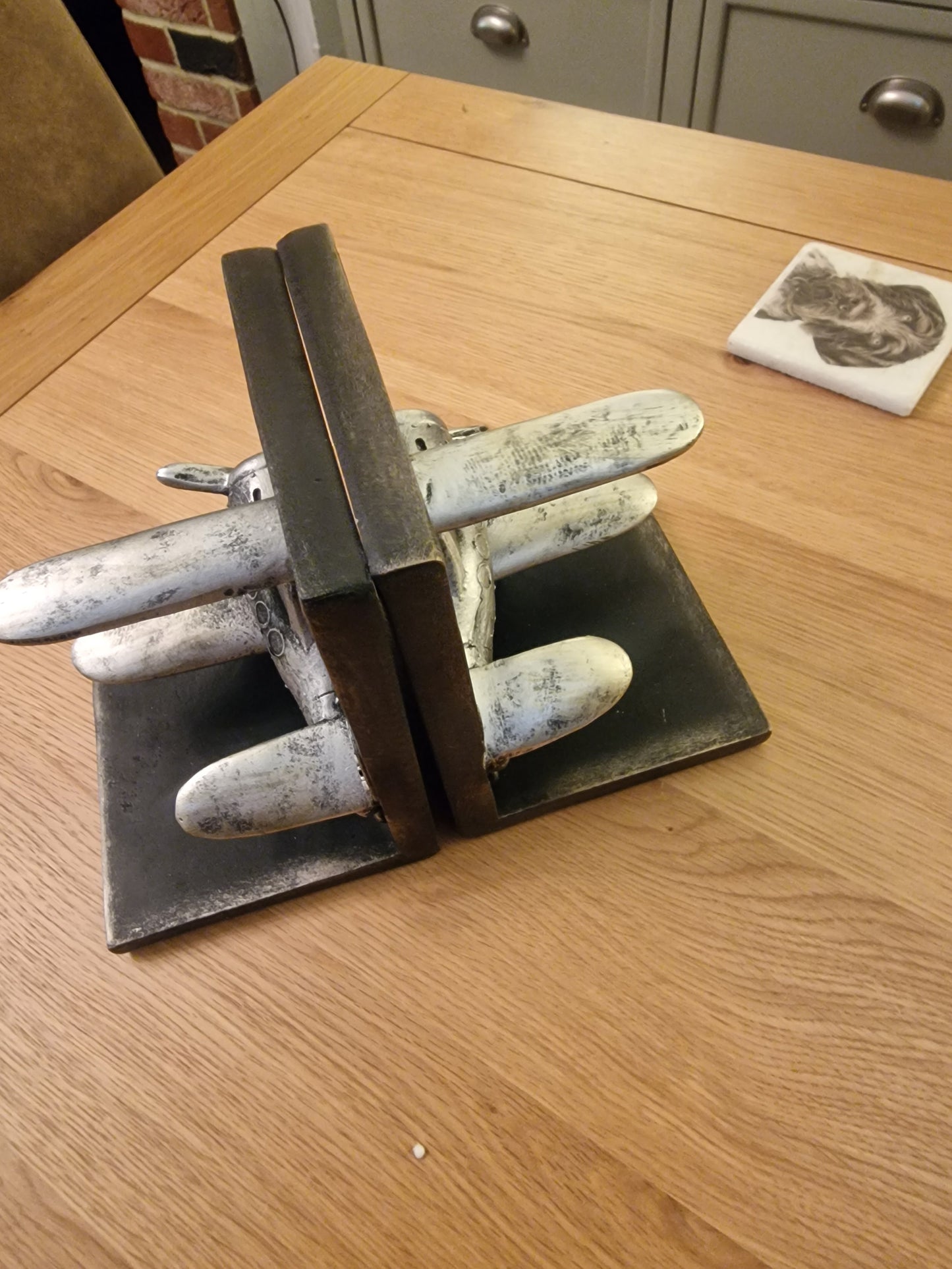 Biplane Bookends! 13cm x 14cm x 18cm