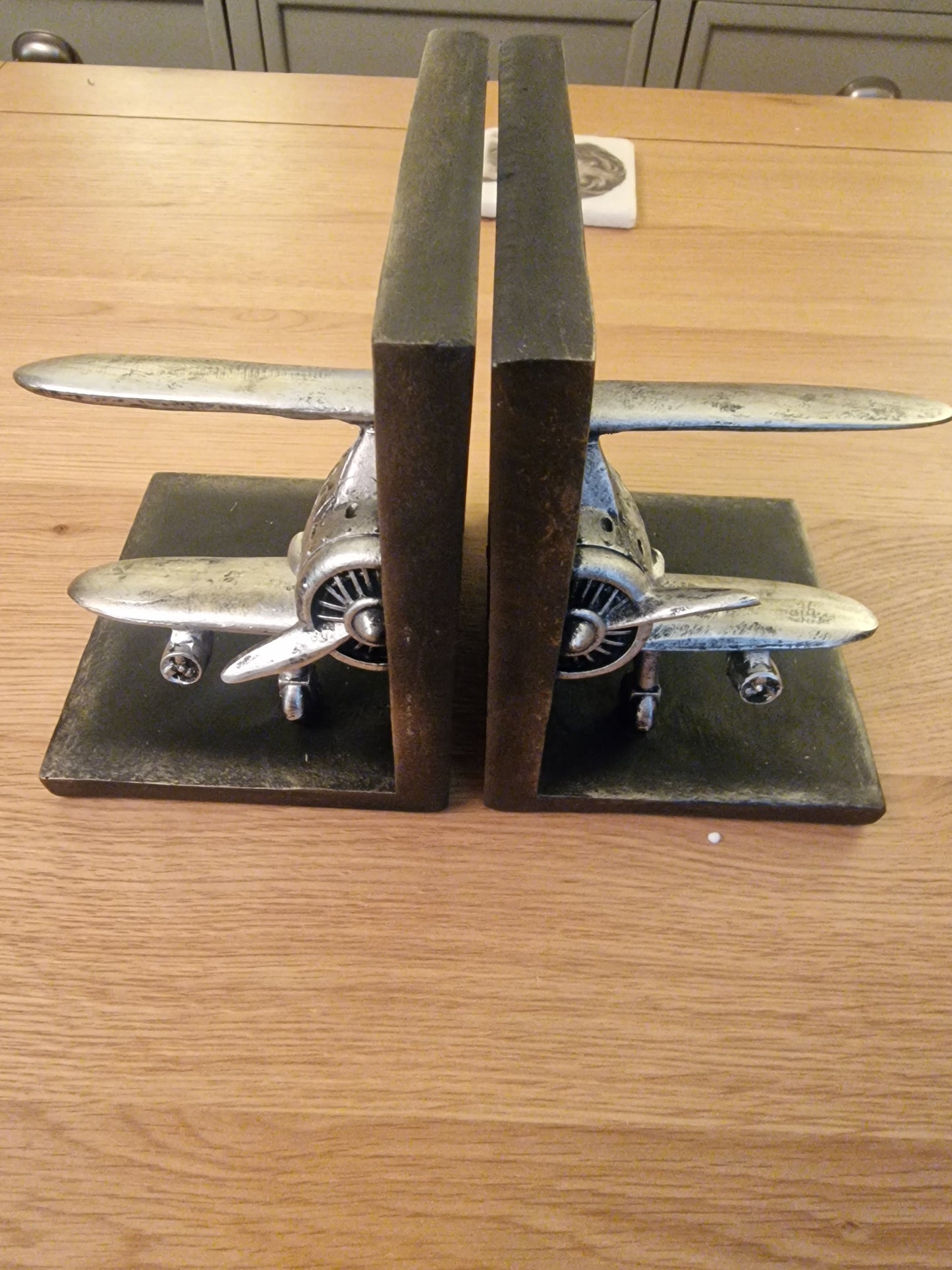 Biplane Bookends! 13cm x 14cm x 18cm