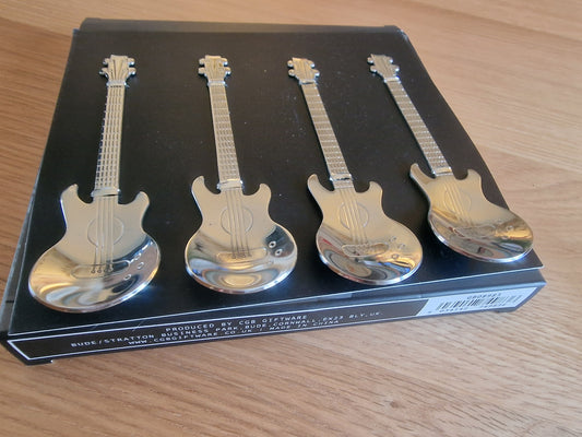 Rhythm & Brews- Set Of 4 Guitar Spoons In Gift Box!