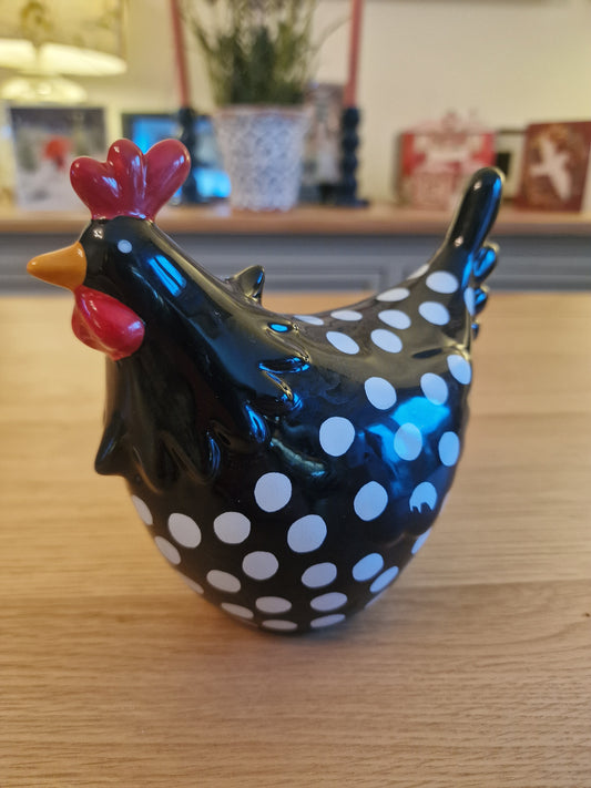 Black Speckled Chicken TD15.6cm xc9.2cm H13.3cm