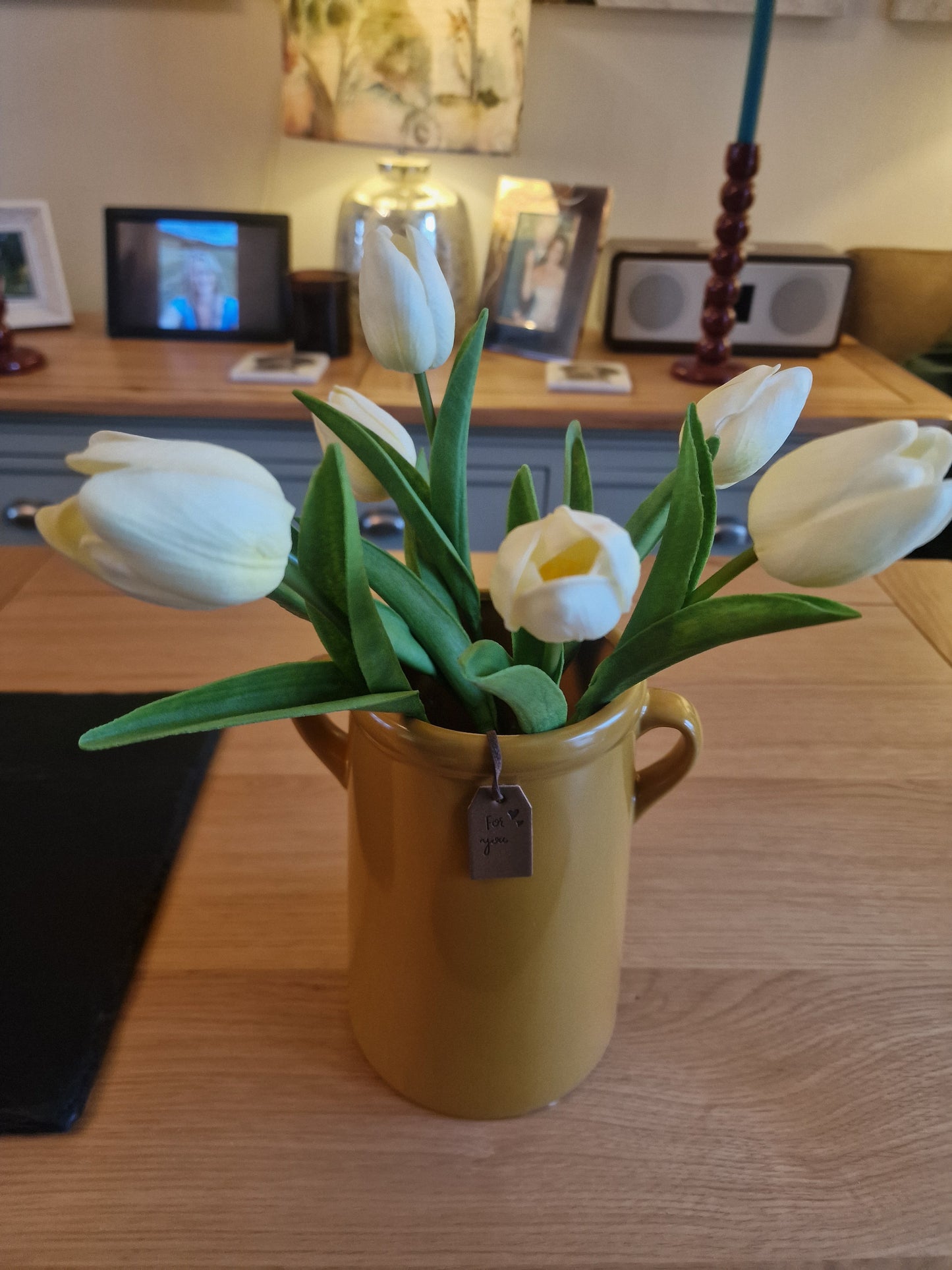 Burnt Yellow Vase H18cm -Modern & Pretty H18cm (For You- Valentines)