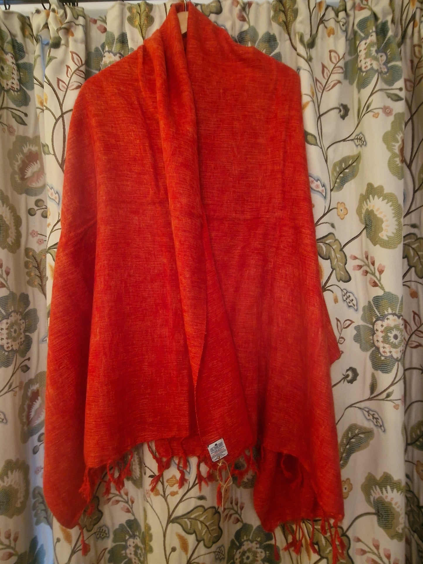 Nepali Shawls - Orange Production: Ethically sourced and Fair trade