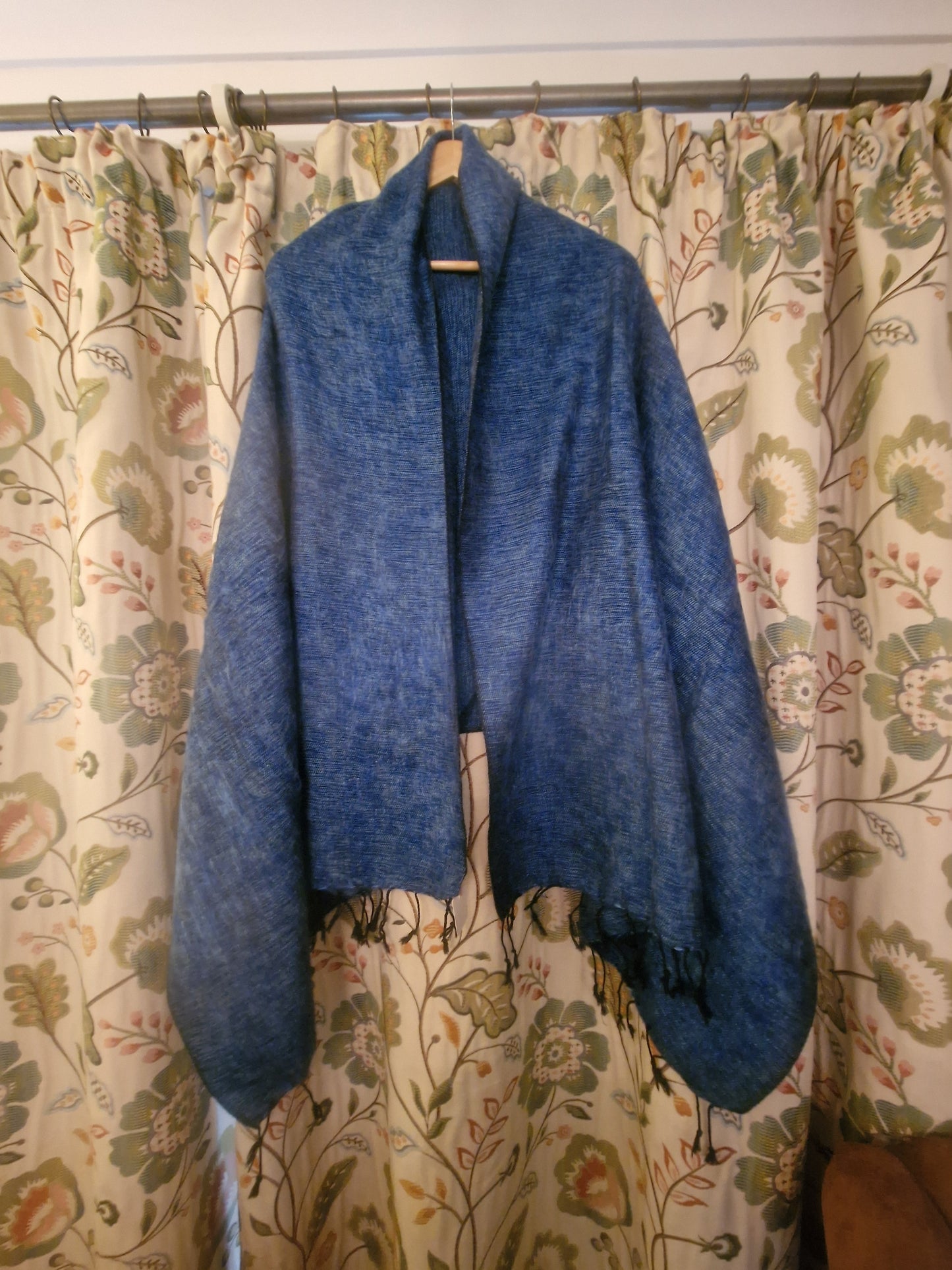Nepali Shawls - Denim -Ethically produced in Nepal