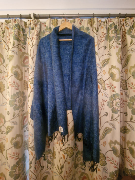 Nepali Shawls - Denim -Ethically produced in Nepal