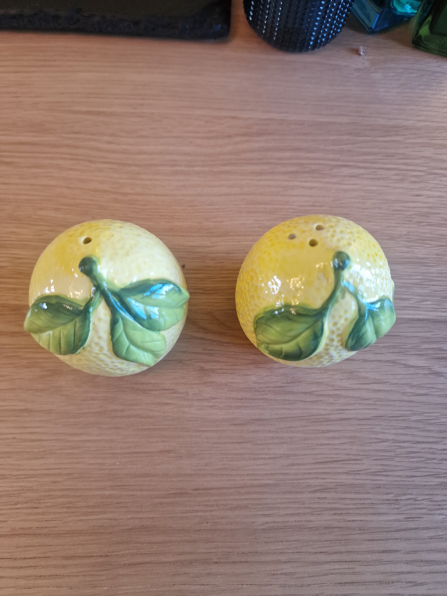 Mediterranean Lemon Salt and Pepper Pots Gift Set -Boxed
