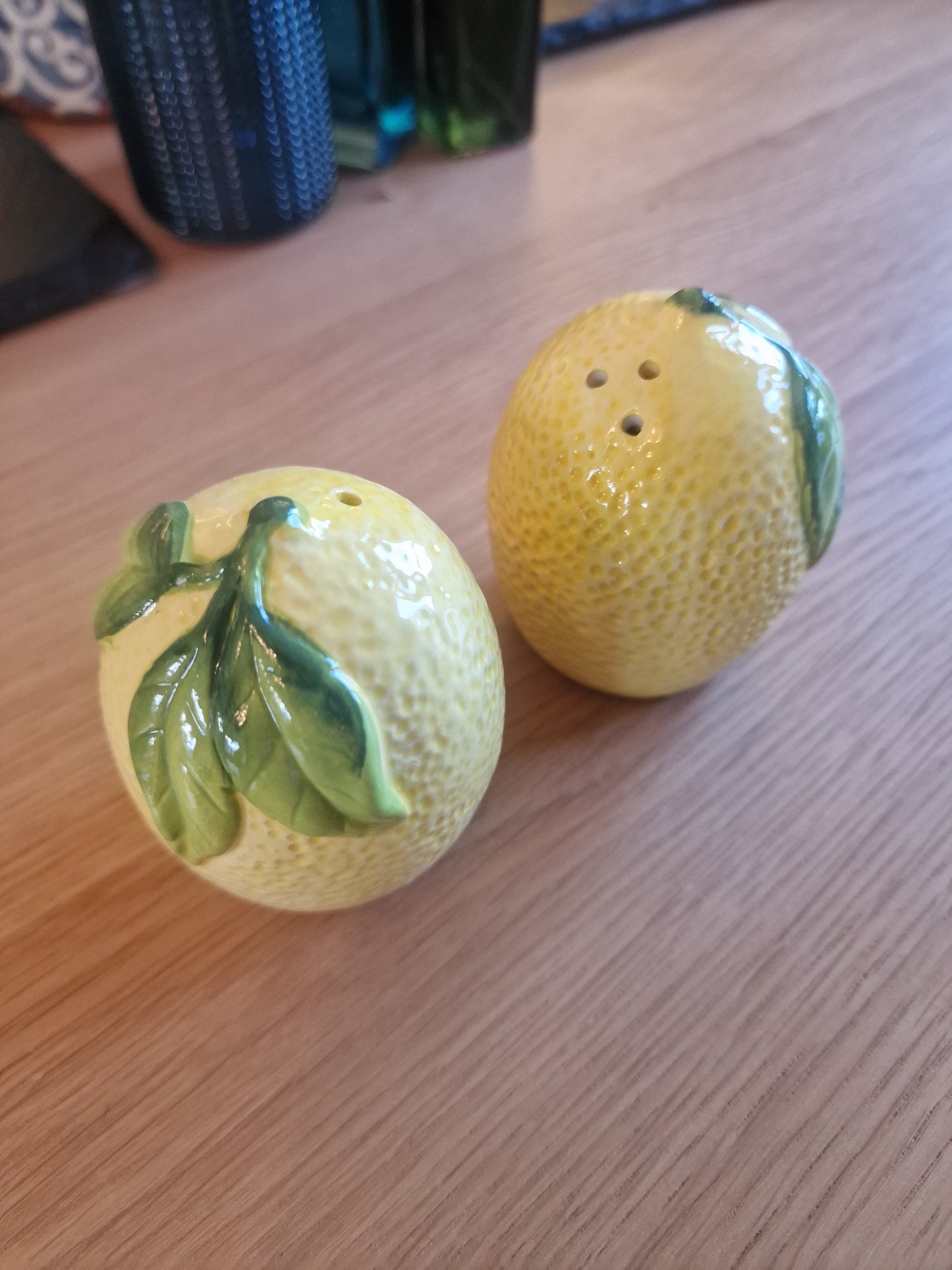 Mediterranean Lemon Salt and Pepper Pots Gift Set -Boxed