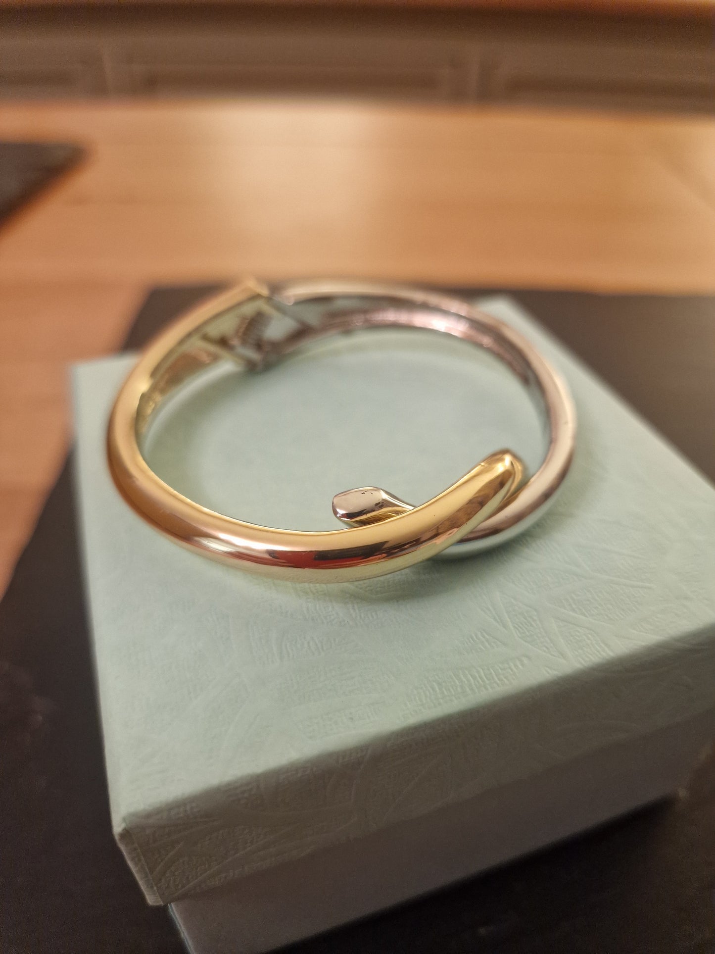 Crossover Bangle (in Gift Box) - Gold/Silver