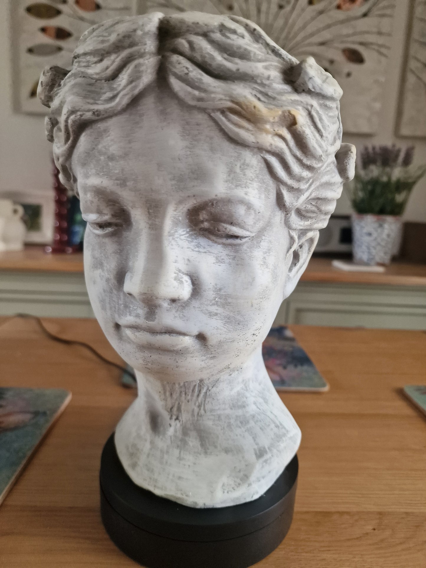 Cherub Head Planter Cement - Choose Your Size: Small 16cm or Large 25cm