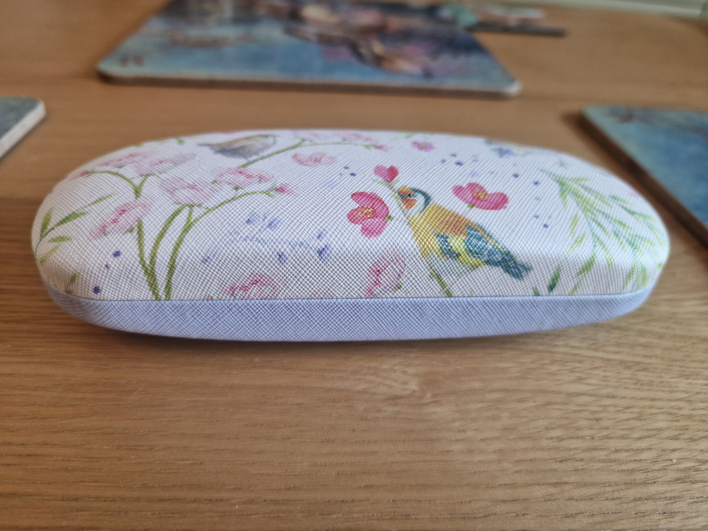 British Birds & Wildflowers Hard Shell Glasses Case - Choose Your Design