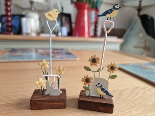 Set of Two Spade and Fork Garden Scenes