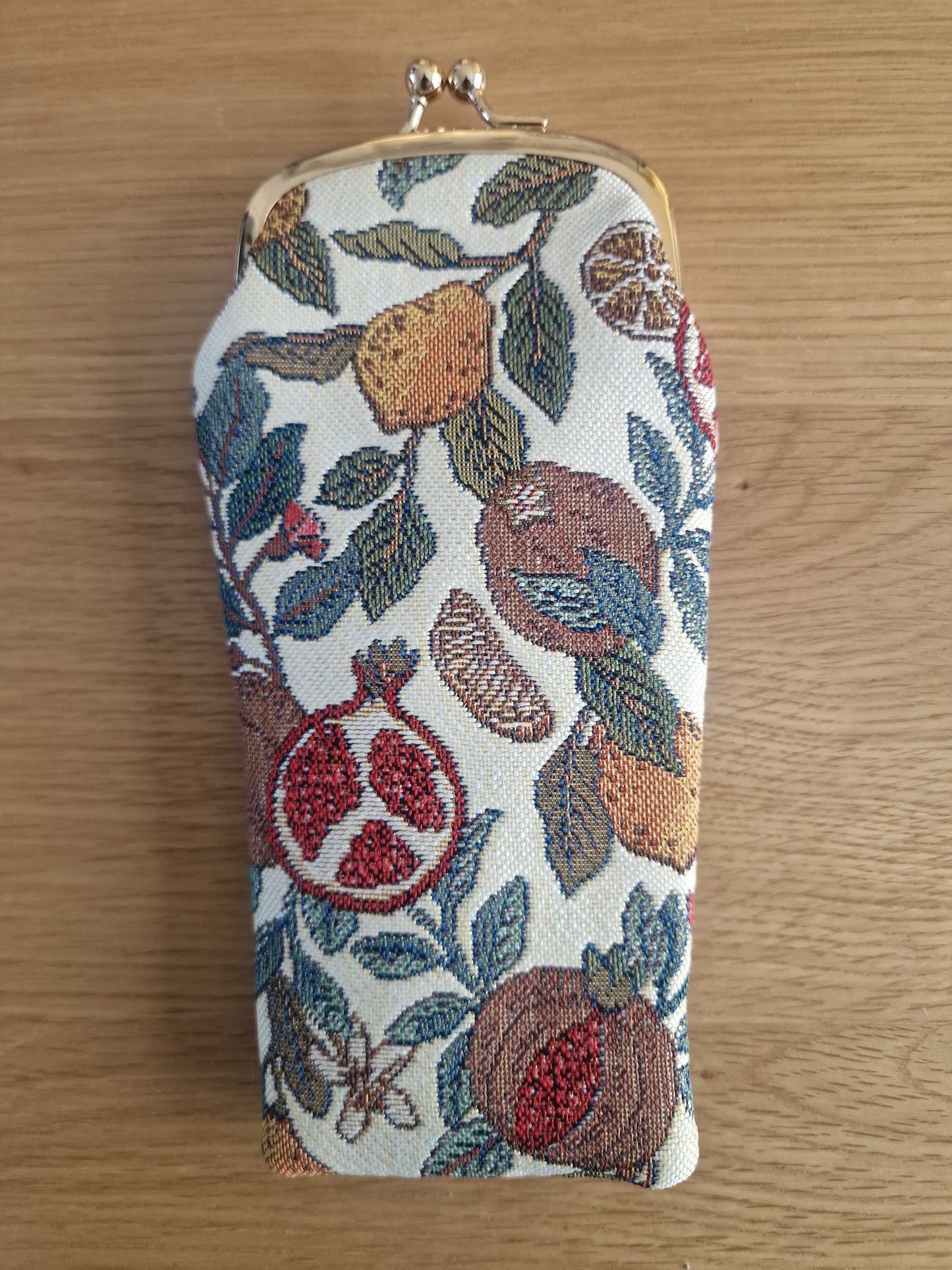 William Morris Pomegranate & Lemon Design - Glasses Purse