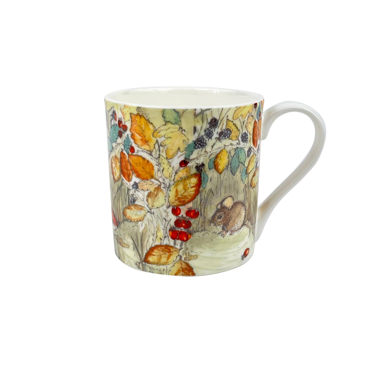 Harvest Mouse Illustrated Bone China Mug with Gift Box