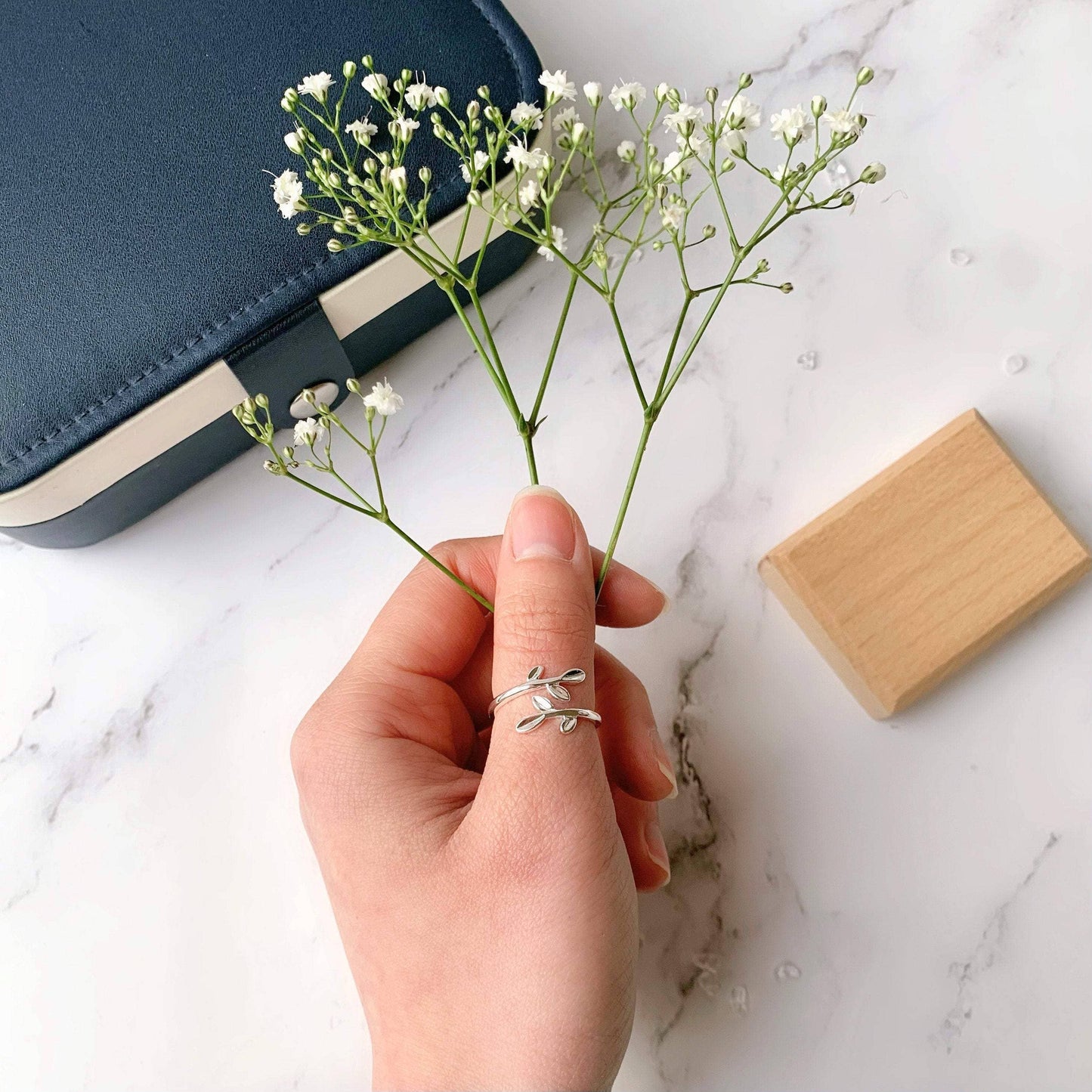 Wraparound Olive Leaf Ring | Sterling Silver