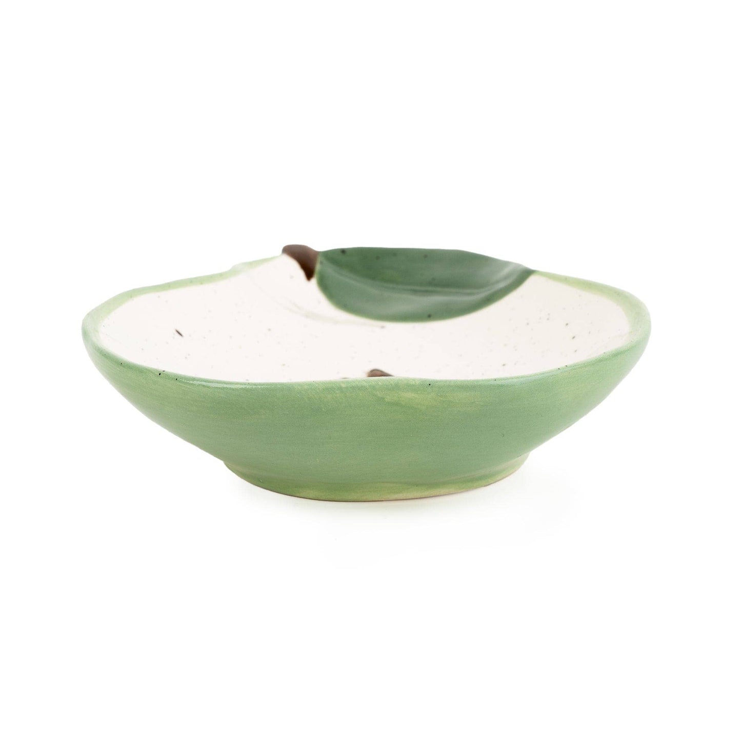 Botanical Pear Shaped Dish - Green Ceramic Serving & Catchall Tray