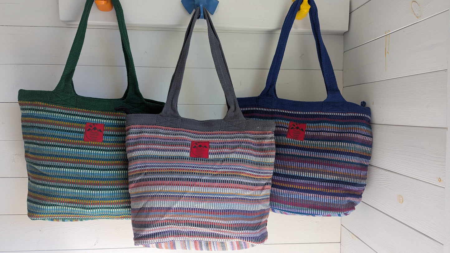 Handwoven Cotton Shopping Bag- Ethically produced in Nepal (3 colours!)