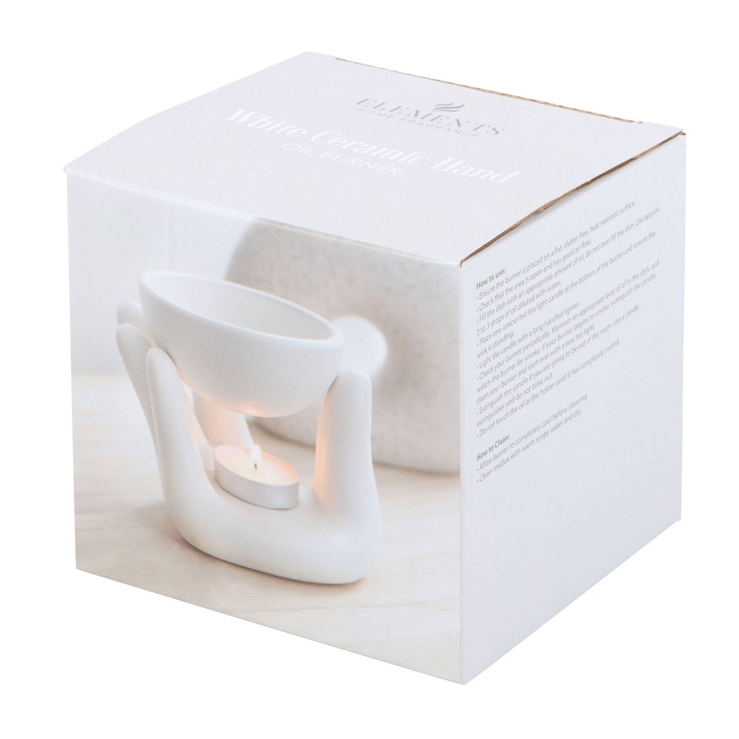 White Hand Ceramic Oil Burner H11 cm