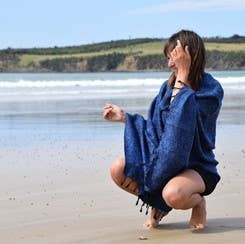 Nepali Shawls - Denim -Ethically produced in Nepal