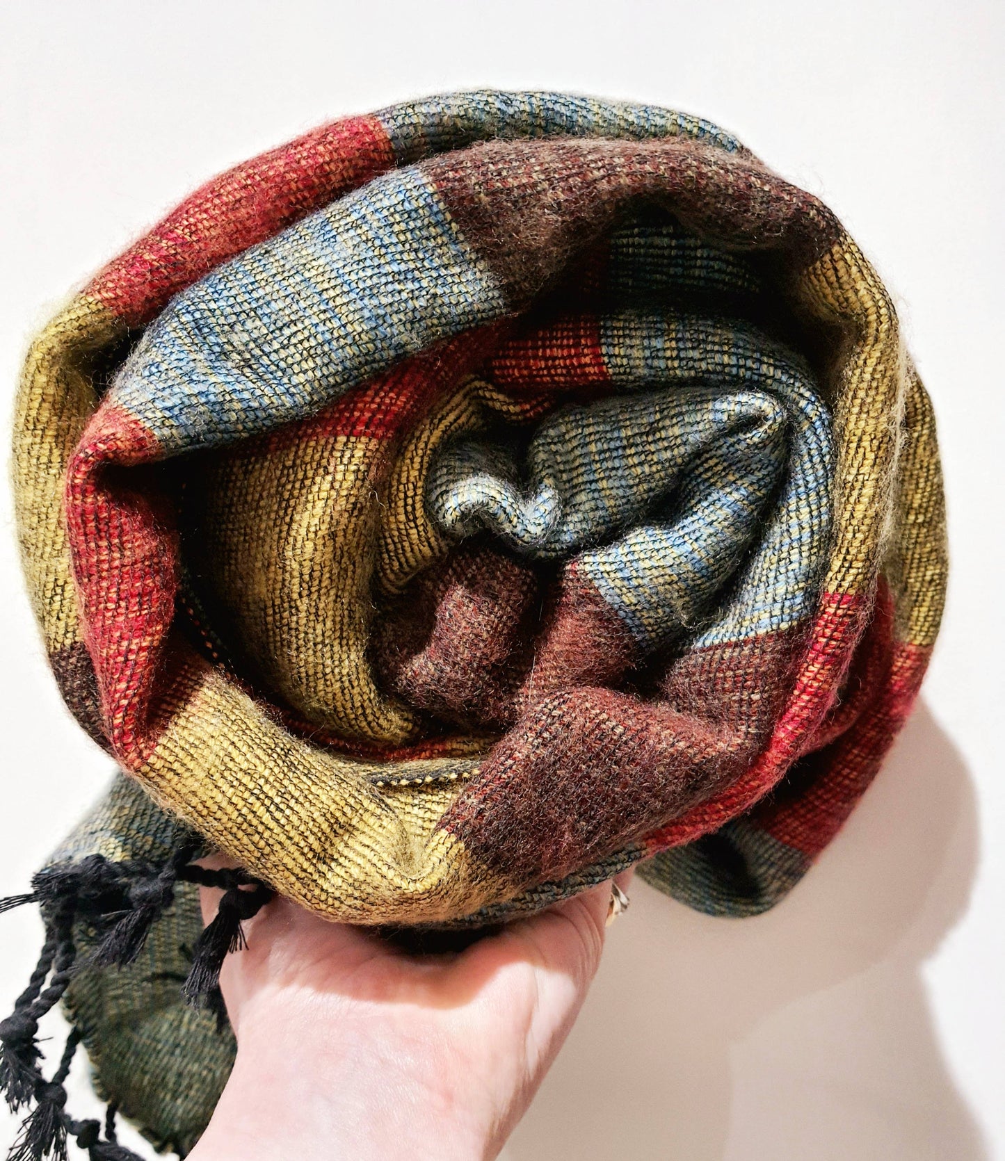 Stripie Nepali Shawls - Harvest -Ethically produced in Nepal