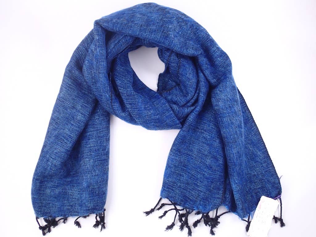 Nepali Shawls - Denim -Ethically produced in Nepal