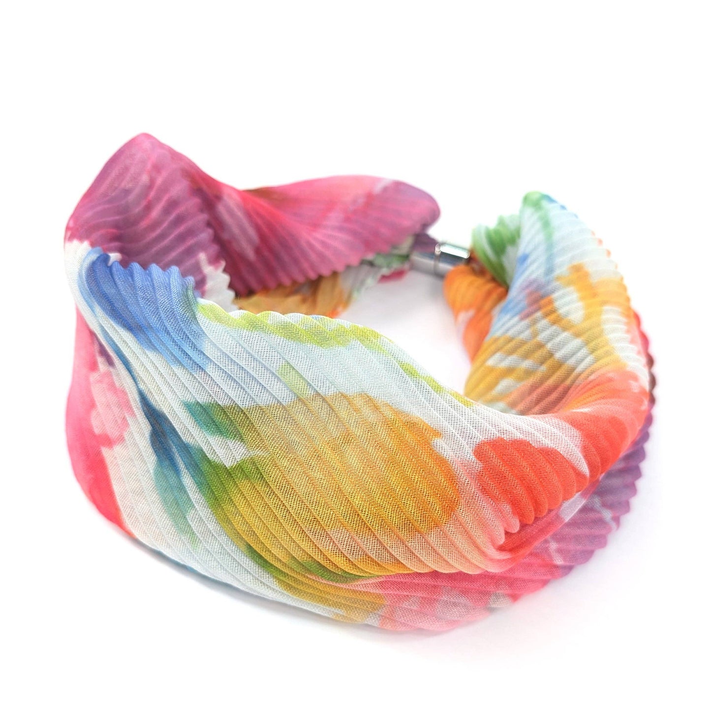 Watercolour Brights Neck Scarf | Magnetic Clasp Snood