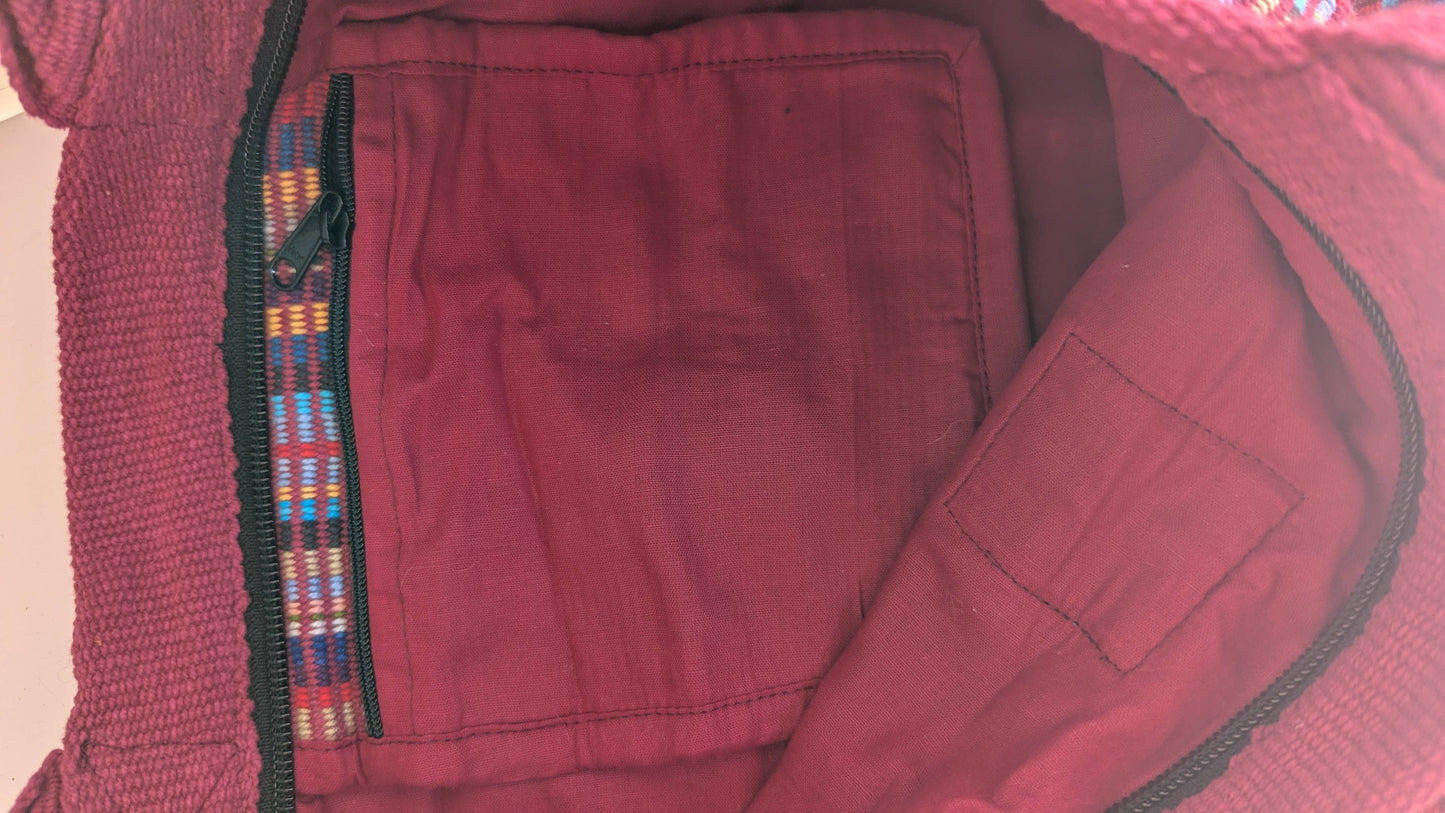 Handwoven Cotton Shopping Bag- Ethically produced in Nepal (3 colours!)