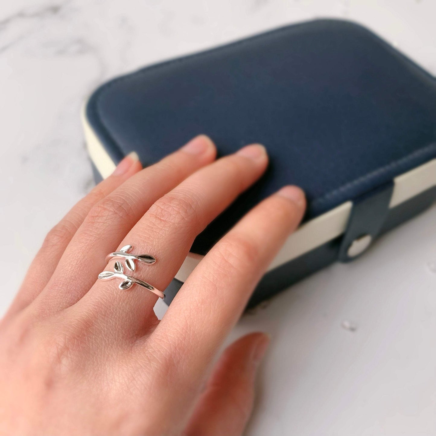 Wraparound Olive Leaf Ring | Sterling Silver